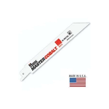 Morse 403993 Master Cobalt Tapered Body Reciprocating Saw Blade, 12 in L x 1 in W, 18 TPI, Bi-Metal Body RB124218T25